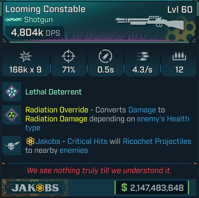 ⭐[MODDED] L60 CONSTABLE (RADIATION CONVERT) - 4,804K DPS - 71% ACCURACY - 4.3/s FIRE RATE - 0.5s RELOAD - RICOCHET⭐