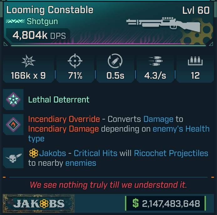 ⭐[MODDED] L60 CONSTABLE (FIRE CONVERT) - 4,804K DPS - 71% ACCURACY - 4.3/s FIRE RATE - 0.5s RELOAD - RICOCHET⭐