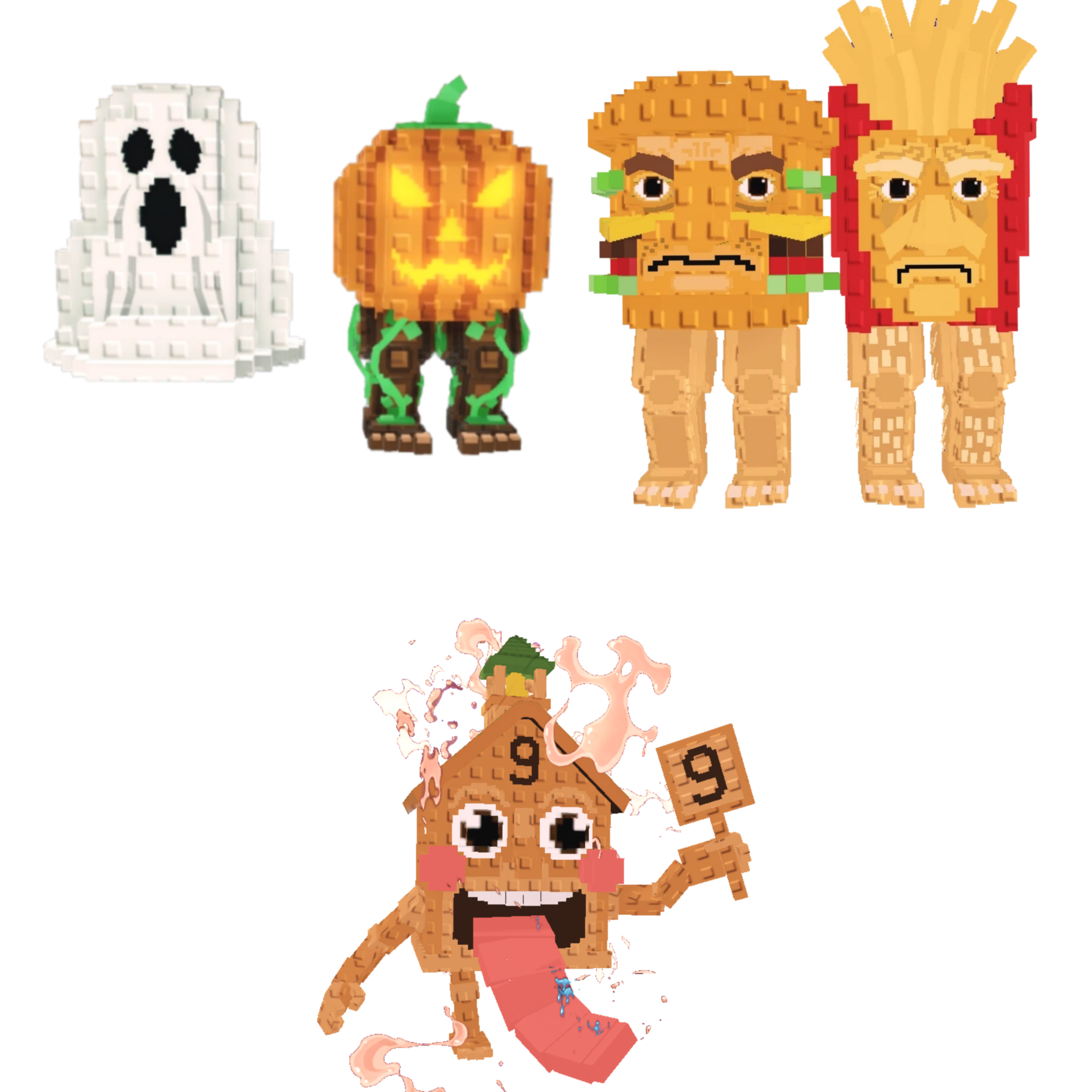 [BUNDLE] - 🥍 1x Spooky and Pumpky 🥍 1x Esok Sekolah 🥍 1x Burguro And Fryuro