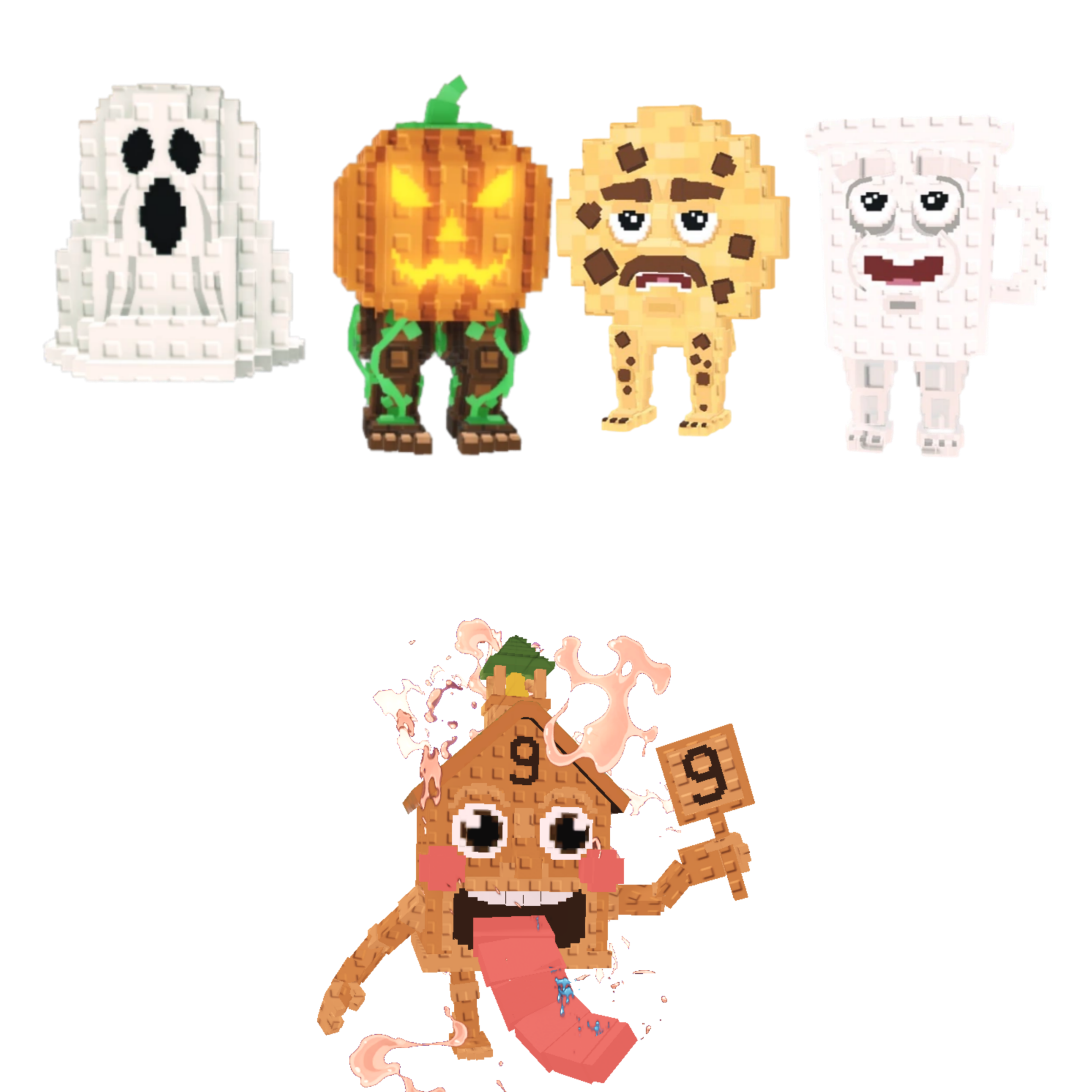 [BUNDLE] - 🏸 1x Spooky and Pumpky 🏸 1x Esok Sekolah 🏸 1x Cooki And Milki