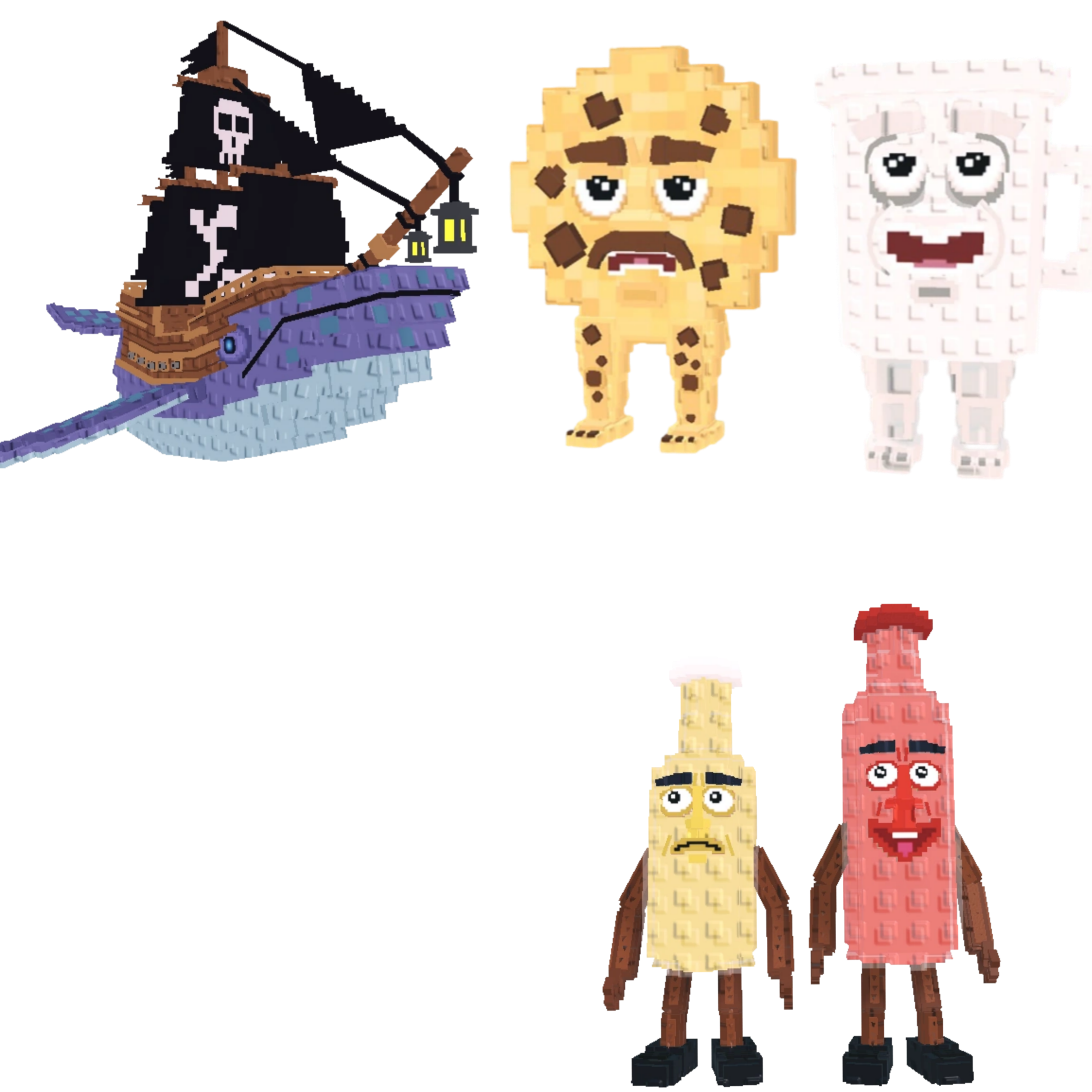 [BUNDLE] - ♠️ 1x Capitano Moby ♠️ 1x Cooki And Milki ♠️ 1x Ketchuru And Musturu