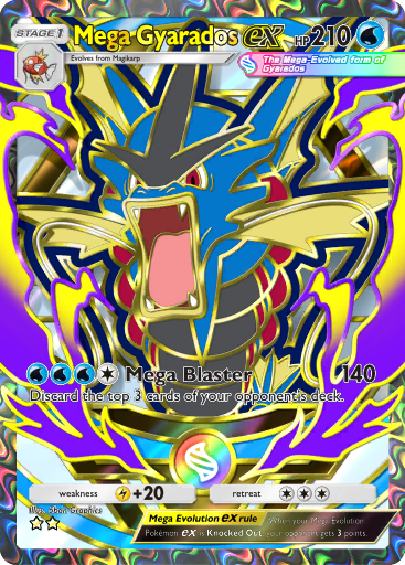 [All language] 2 Star Mega Gyarados ex Full Art  - B4b