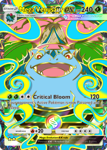 [All language] 2 Star Mega Venusaur ex Full Art  - B4b