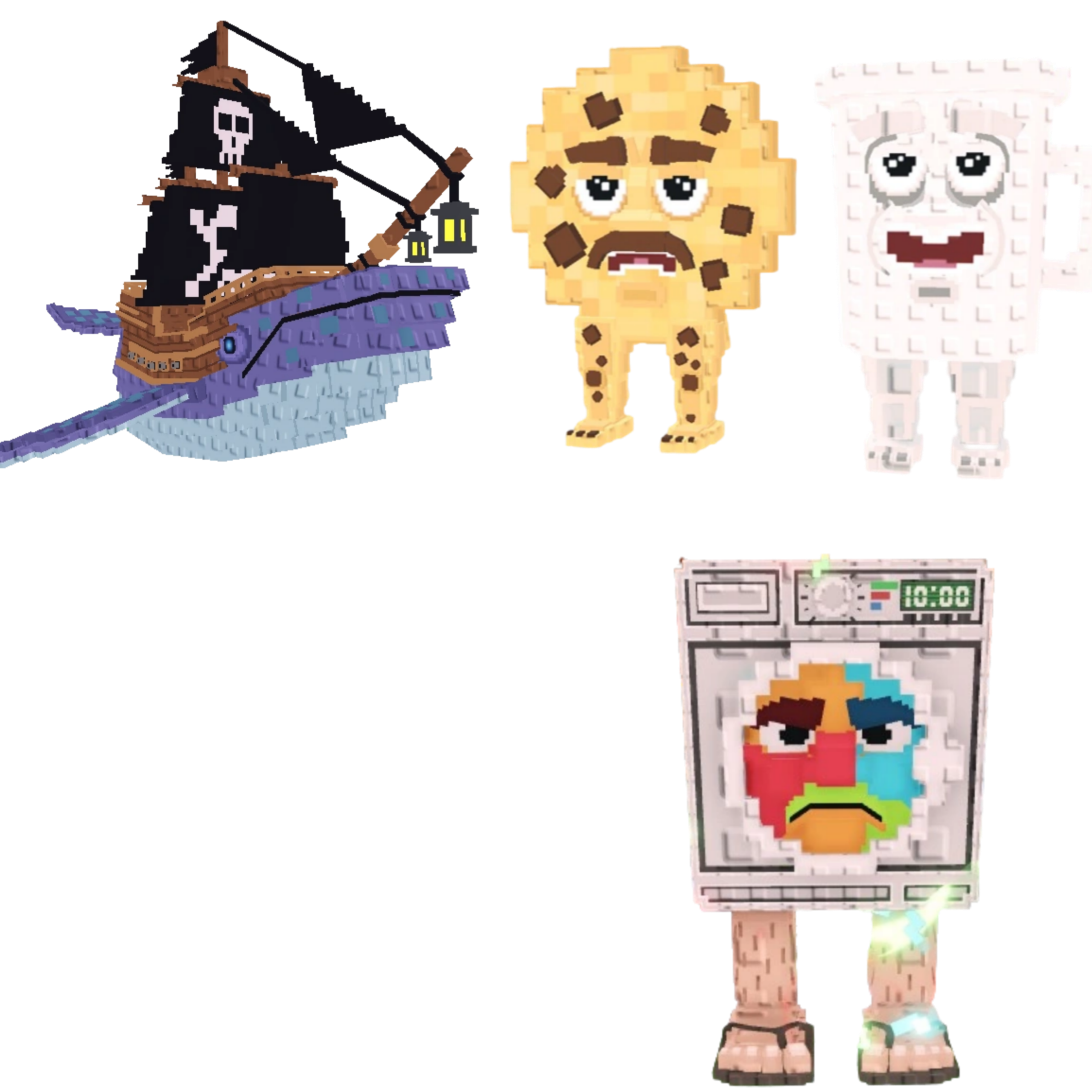 [BUNDLE] - ♥️ 1x Capitano Moby ♥️ 1x Cooki And Milki ♥️ 1x Lavadorito Spinito