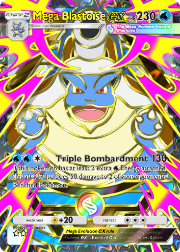 [All language] 2 Star Mega Blastoise ex Full Art  - B4b