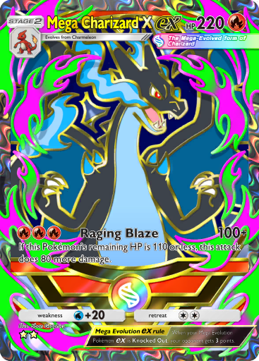 [All language] 2 Star Mega Charizard X ex Full Art  - B4b