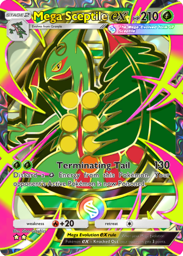 [All language] 2 Star Mega Sceptile ex Full Art  - B4b