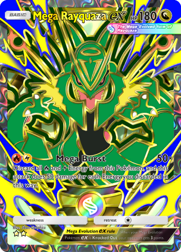 [All language] 2 Star Mega Rayquaza ex Full Art  - B4b