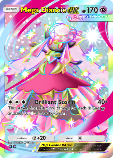 [All language] 2 Star Shiny Mega Diancie ex - B4b