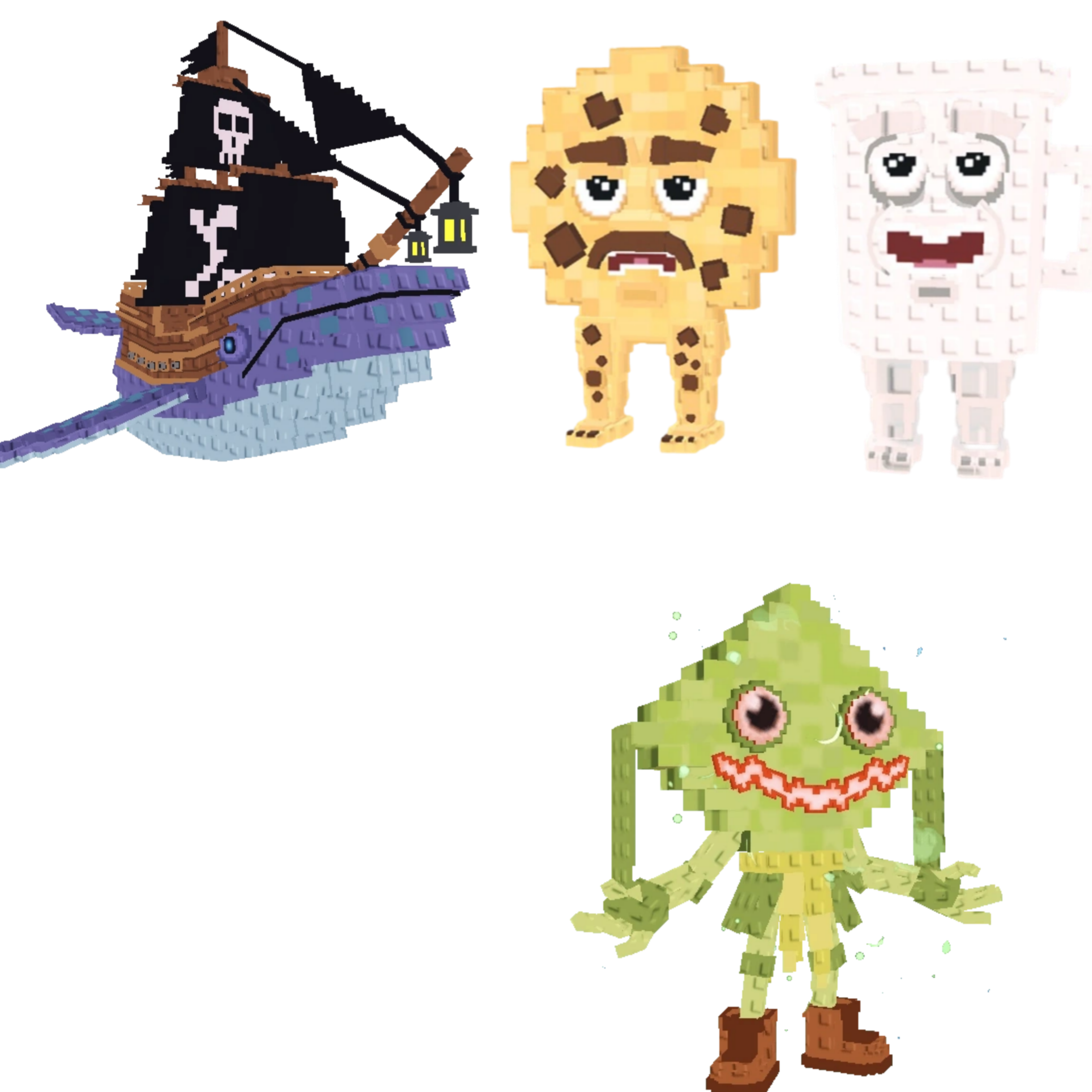 [BUNDLE] - ♦️ 1x Capitano Moby ♦️ 1x Cooki And Milki ♦️ 1x Ketupat Kepat