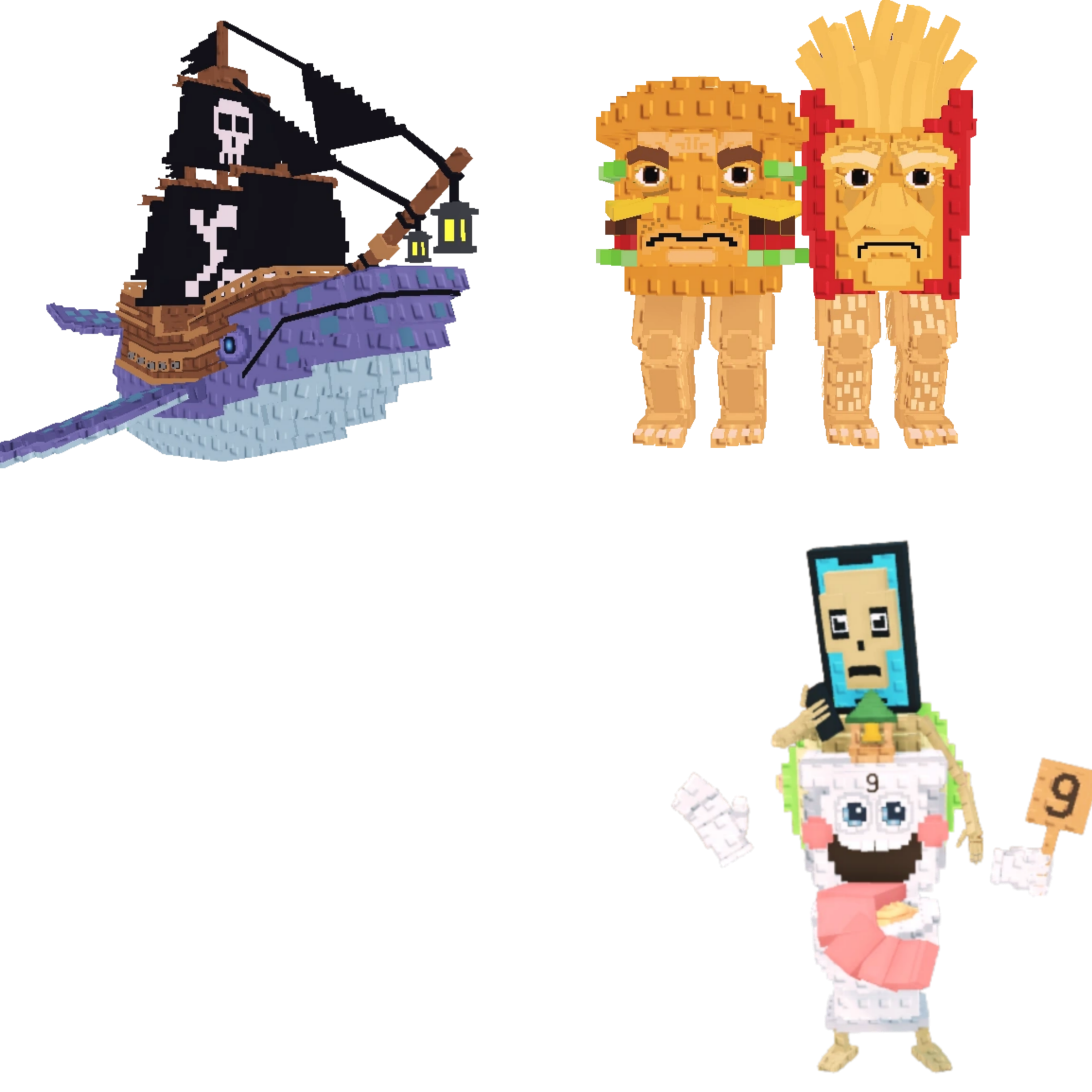 [BUNDLE] - ♟️ 1x Capitano Moby ♟️ 1x Burguro And Fryuro ♟️ 1x La Secret Combinasion