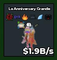 BS11521 La Anniversary Grande WITH ROSE 1 YR TRAIT 1.9B/s