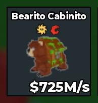 BS11522 Bearito Cabinito WITH SUN TRAIT 725M/s