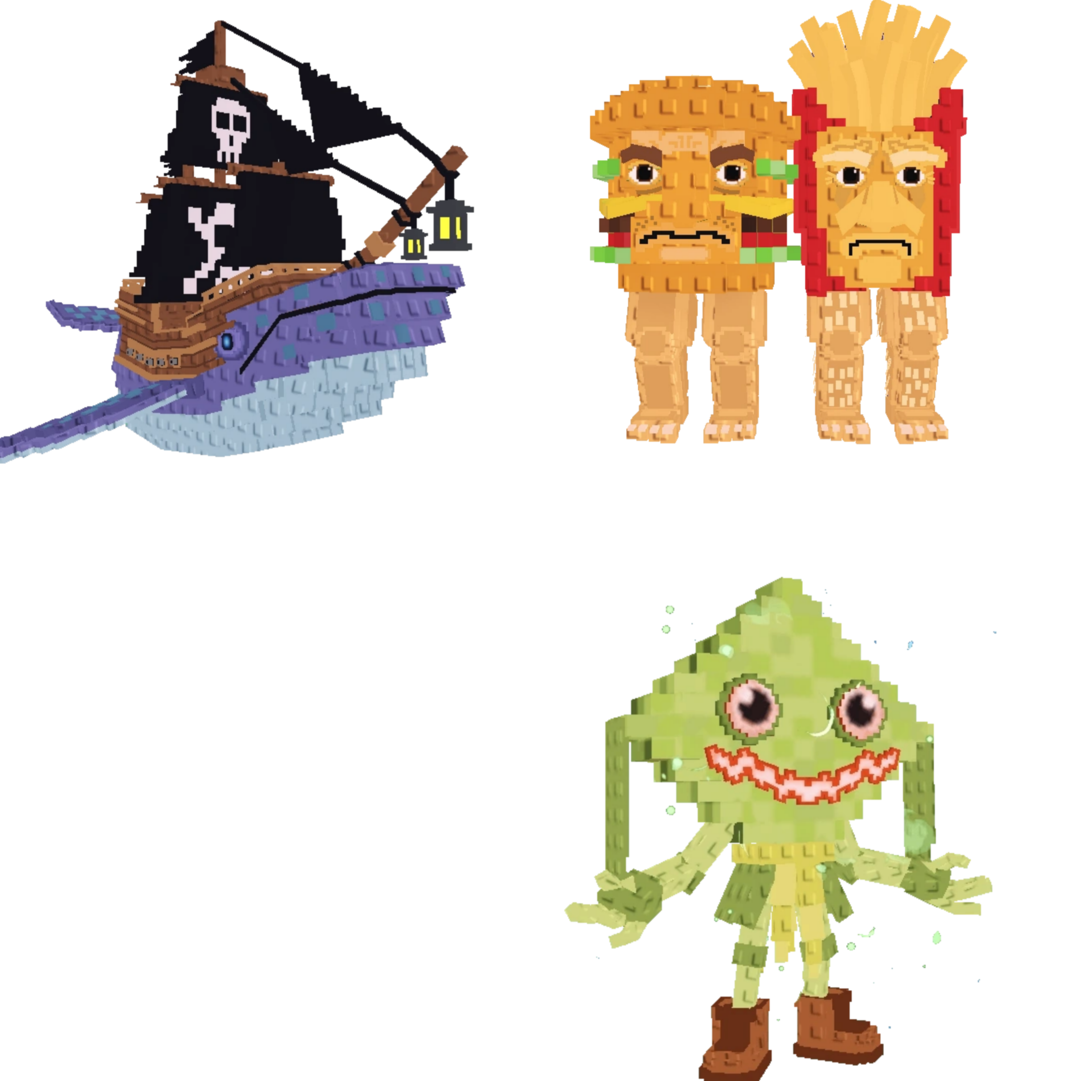 [BUNDLE] - 🎴 1x Capitano Moby 🎴 1x Burguro And Fryuro 🎴 1x Ketupat Kepat