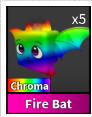 CHROMA FIRE BAT PET - MURDER MYSTERY 2 - FAST DELIVERY & TRUSTED