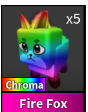 CHROMA FIRE FOX PET - MURDER MYSTERY 2 - FAST DELIVERY & TRUSTED