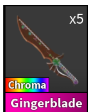 CHROMA GINGERBLADE - MURDER MYSTERY 2 - FAST DELIVERY & TRUSTED