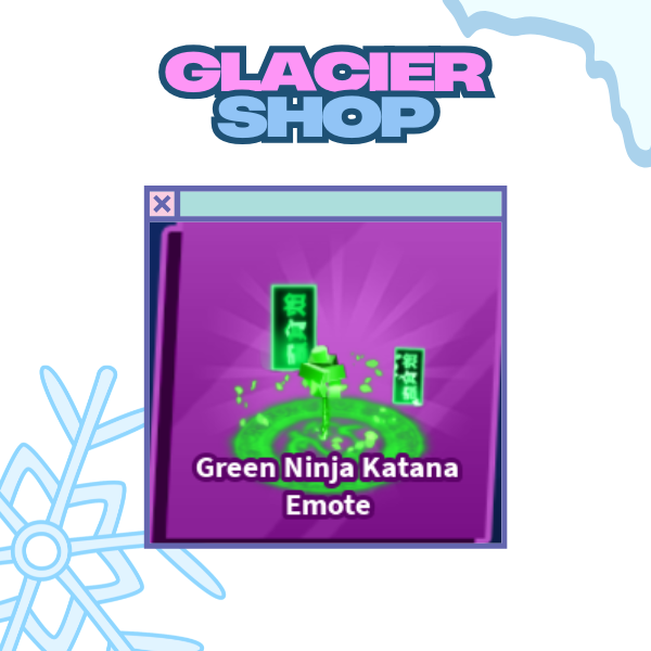 Green Ninja Katana Emote ( Limited )