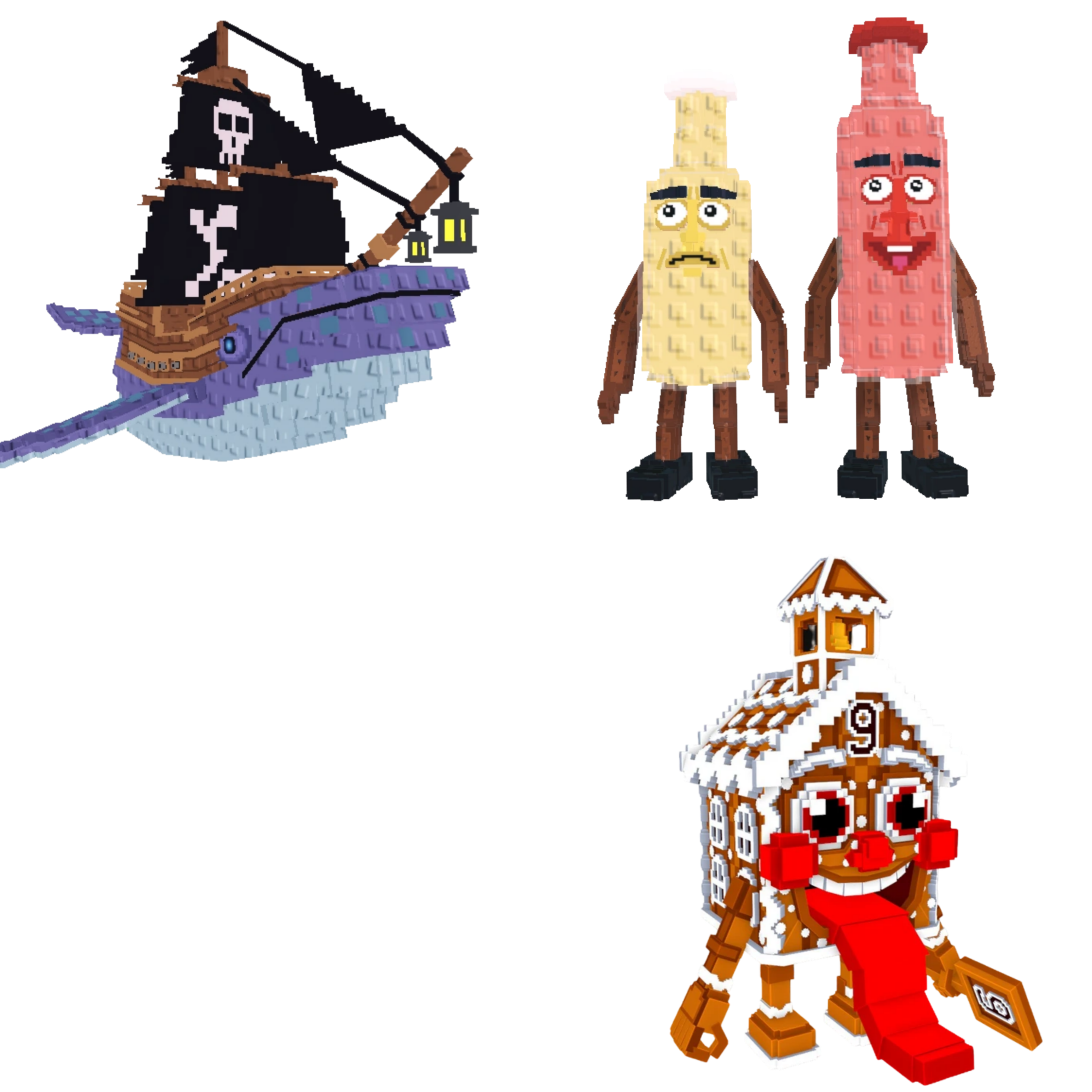 [BUNDLE] - 🧵 1x Capitano Moby 🧵 1x Ketupat Kepat 🧵 1x La Ginger Sekolah