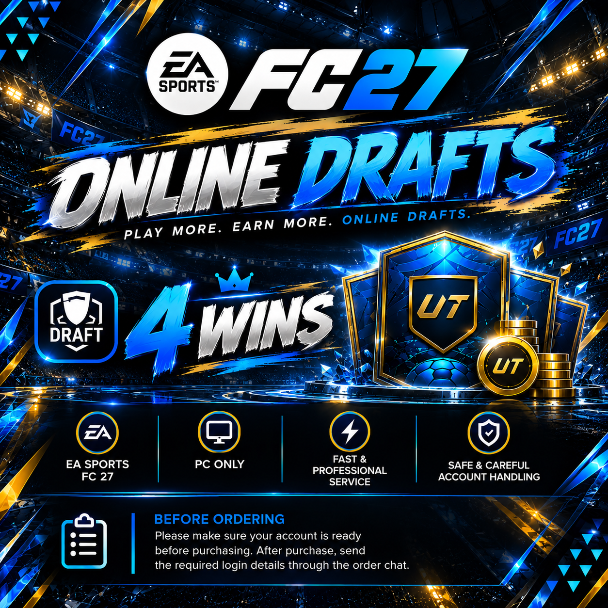 ⭐️ EA FC27⭐️ Online Drafts Boosting Service⭐️Price Per 1 Draft ⭐️