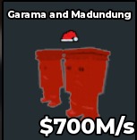 BS11558 Garama and Madundung Rare Trait SANTA HAT Rainbow 700M/s