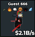 BS11561 Guest 666 Rare Burger Trait🍔 2.1B/s