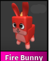 FIRE BUNNY PET - MURDER MYSTERY 2 - FAST DELIVERY & TRUSTED