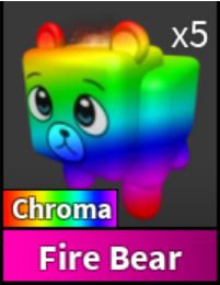 CHROMA FIRE BEAR PET - MURDER MYSTERY 2 - FAST DELIVERY & TRUSTED