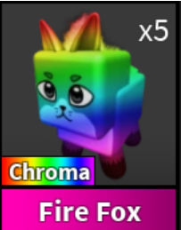 CHROMA FIRE FOX PET - MURDER MYSTERY 2 - FAST DELIVERY & TRUSTED