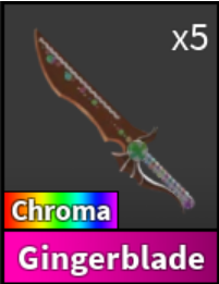 CHROMA GINGERBLADE - MURDER MYSTERY 2 - FAST DELIVERY & TRUSTED