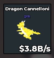 BS11572 Dragon Cannelloni YR TRAIT Divine 3.8B/s