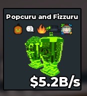 BS11574 Popcuru and Fizzuru PUMPKIN TRAIT VERY RARE Radioactive 5.2B/s