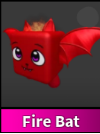 FIRE BAT PET - MURDER MYSTERY 2 - FAST DELIVERY & TRUSTED