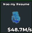 NOO MY RESUME DIAMOND 48.7M/s - INSTANT DELIVERY