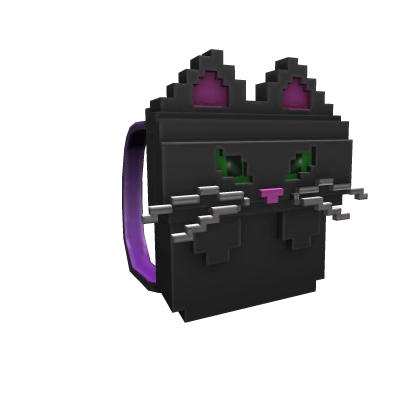 8-Bit Black Cat Backpack - Roblox Toy Code