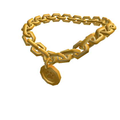 Gold Paw Chain - Roblox Toy Code
