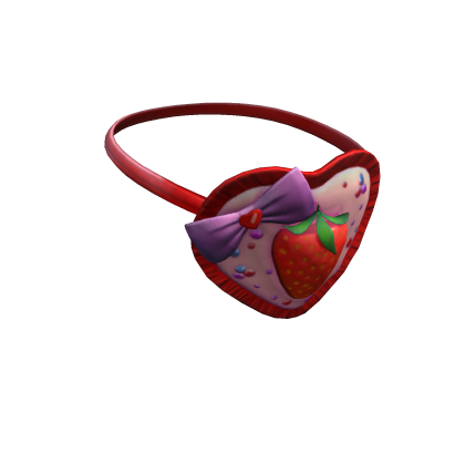 Strawberry Eye Patch - Roblox Toy Code