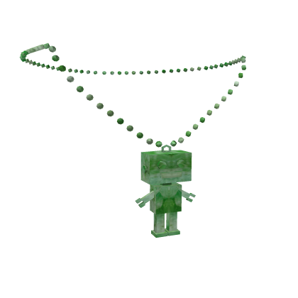 Jade Robot Charm Necklace - Roblox Toy Code
