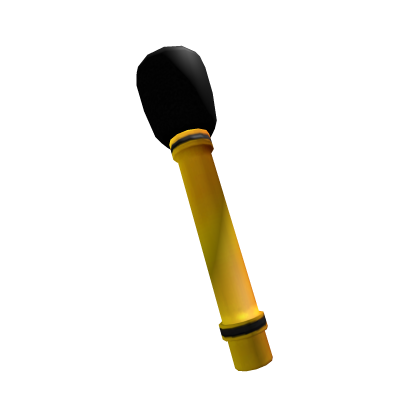Gold Microphone - Roblox Toy Code