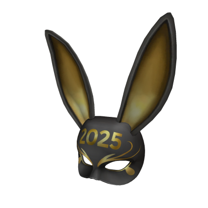 2025 Gold Bunny Ears Mask - Roblox Toy Code