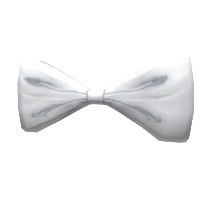 Fancy White Bow Tie - Roblox Toy Code