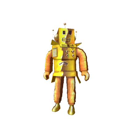 Golden Mr. Robot - Roblox Toy Code