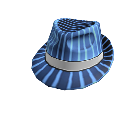 Azure Pinstripe Fedora