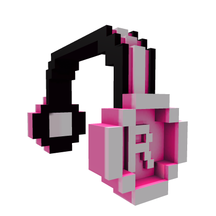 Hot Pink 8-Bit Headphones - Roblox Toy Code