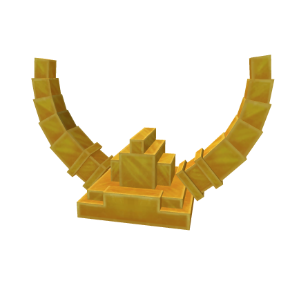 Golden Geometric Minotaur Hat - Roblox Toy Code