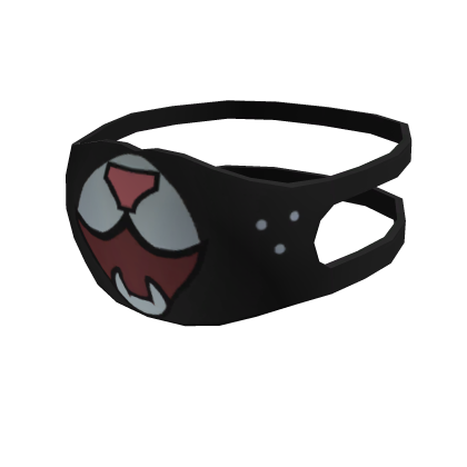 Surprised Black Cat Mask - Roblox Toy Code