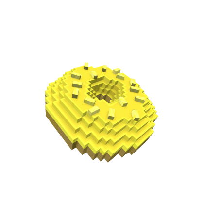 8-Bit Gold Donut Hat - Roblox Toy Code