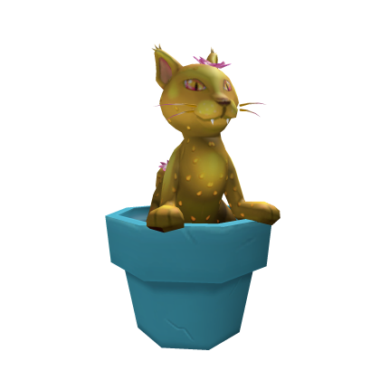 Gold Cactus Cat - Roblox Toy Code