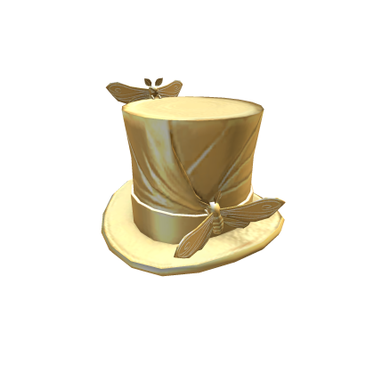 Gold Silkworm Top Hat - Roblox Toy Code