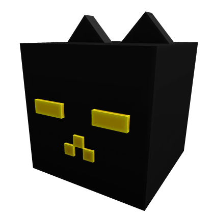 Black Block Kitty - Roblox Toy Code